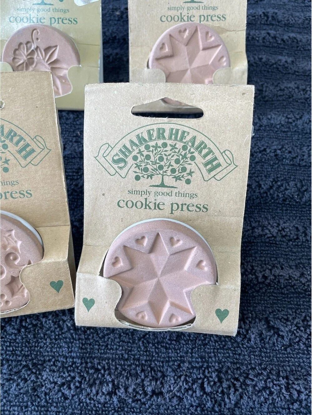 Vintage Shaker Hearth Terra cotta Cookie Stamp Press